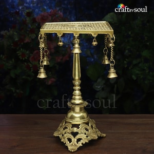Pure Brass Stool, Side Table, Home Decor, Handmade Home Decor, Stool Chowki For Puja, Bed Side Table, Indian Style Decor, Entryway Decor