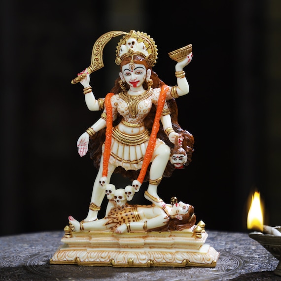 Maa Kali Statue7 Inch Maa Kali Idol Sculpture for Homedecor Etsy