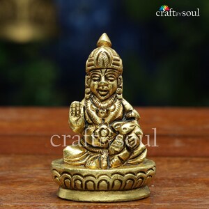 Kuber Statue,3&quot; Small Kuvera Statue, Kubera Statue, Dik-Pala Statue, Wealth God Statue, God of Wealth, Kubera Shakti, Kuber, God of Money