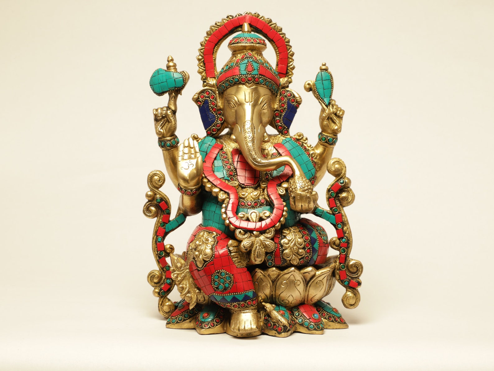 Brass Ganesh Statue Brass Ganesha Idollord Ganesha Statue Etsy