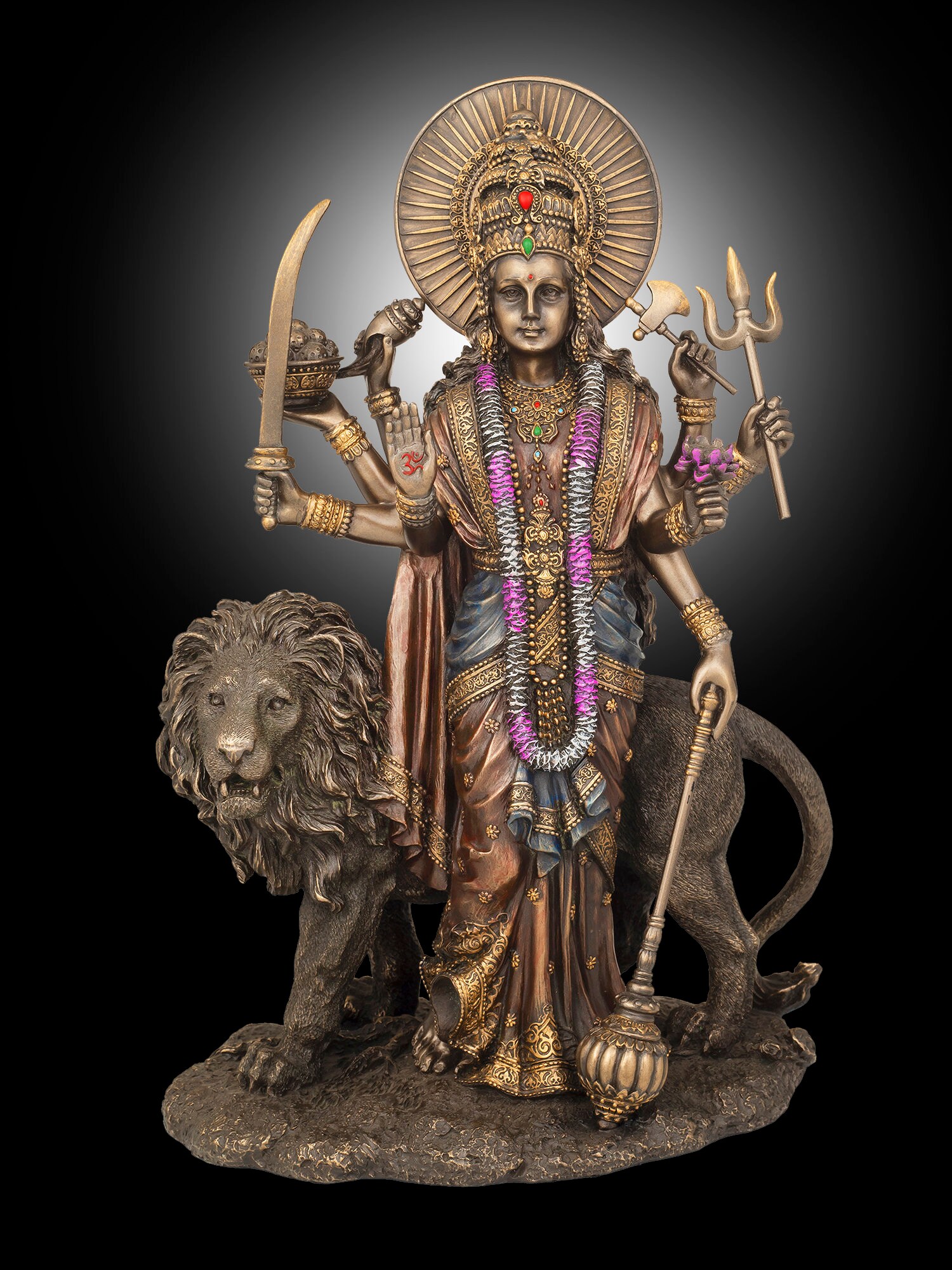Maa Durga Statue28cm Cultured Bronze Bengali Devi for House Etsy UK