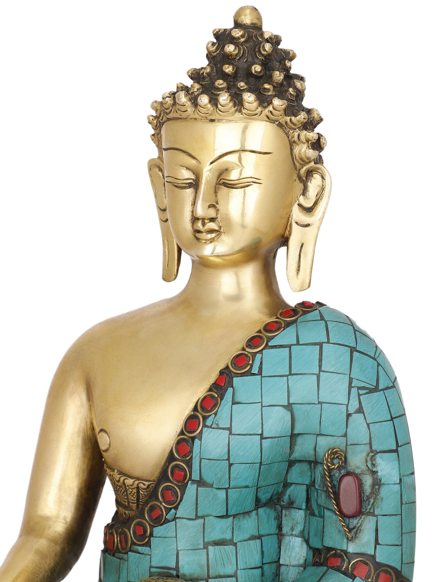 Brass Buddha Statue 30 CM Brass Lord Buddha Idol Outdoor Etsy