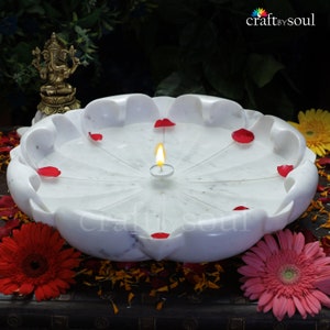 Decorative marble bowl, flower bowl , hand carved marble bowl , Lotus bowl , fruit bowl , bowls, decorative bowls, gift, Birthday gift,Urli