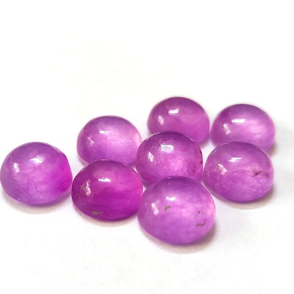 AAA Quality Lavender Jade 3mm-30mm Round Cabochon Loose Gemstone 3,4,5,6,7,8,9,10,11,14,15,16,17,18,19,20,21,22,24,25,26,27,29,30mm.