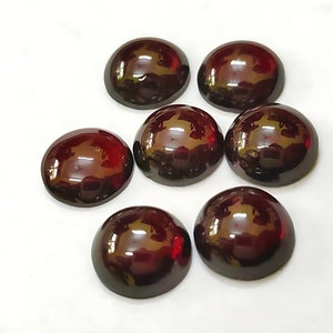 Natural Hyderabadi Garnet 3mm-15mm Round Cabochon Loose Gemstone 3x3mm, 4x4mm, 5x5mm, 6x6mm, 7x7mm, 8x8mm, 9x9mm, 10x10mm, 11x11mm, 15x15mm