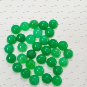 Natural Chrysoprase 3mm-12mm Round Cabochon Free Delivery Loose Gemstone 3x3mm, 4x4mm, 5x5mm, 6x6mm, 7x7mm, 8x8mm, 9x9mm, 12x12mm.