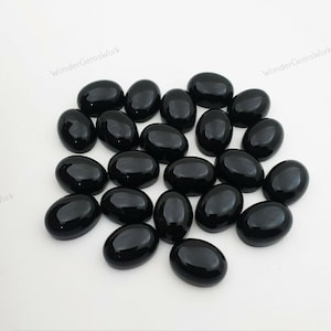 Black Onyx AAA Quality Calibrated Size 3x5mm-20x30mm Oval Cabochon Loose Gemstone 3x5,4x6,5x7,6x8,7x9,8x10,10x12,10x14,12x16,15x20,20x30mm.