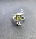 Amazing Moldavite Synthetic Rough .925 Silver Plated Handmade Ring Use For Lovely Movements & Any Special Occasions With Free Delivery. 