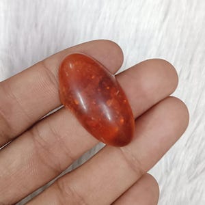 Synthetic Baltic Amber Amazing Free Size Oval Cabochon 19 Ct Gemstone Amber Stone Synthetic Baltic Amber Cabochon