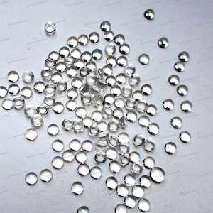 Natural White Topaz 3mm-15mm Round Cabochon  Loose Gemstone 3x3mm, 4x4mm, 5x5mm, 6x6mm, 7x7mm, 8x8mm, 9x9mm,  15x15mm.