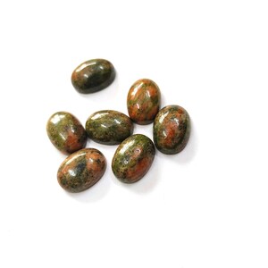 Attractive Natural Unakite Calibrated Size 3x5mm-20x30mm Oval Cabochon Loose Gemstone