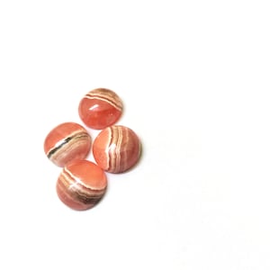 Natural Rhodochrosite 3mm-25mm Round Cabochon Loose Gemstone 6x6mm, 7x7mm, 8x8mm, 9x9mm, 10x10mm, 11x11mm, 12x12mm