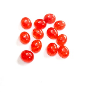 Beautiful Red Jade AAA Quality Calibrated Size 3x5mm-20x30mm Oval Cabochon Loose Gemstone