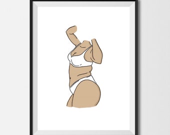 Impresión corporal A4, dos de tres