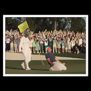 Rory McIlroy Print Wall Art, The Masters Poster, Golf Fan Gift Present Idea