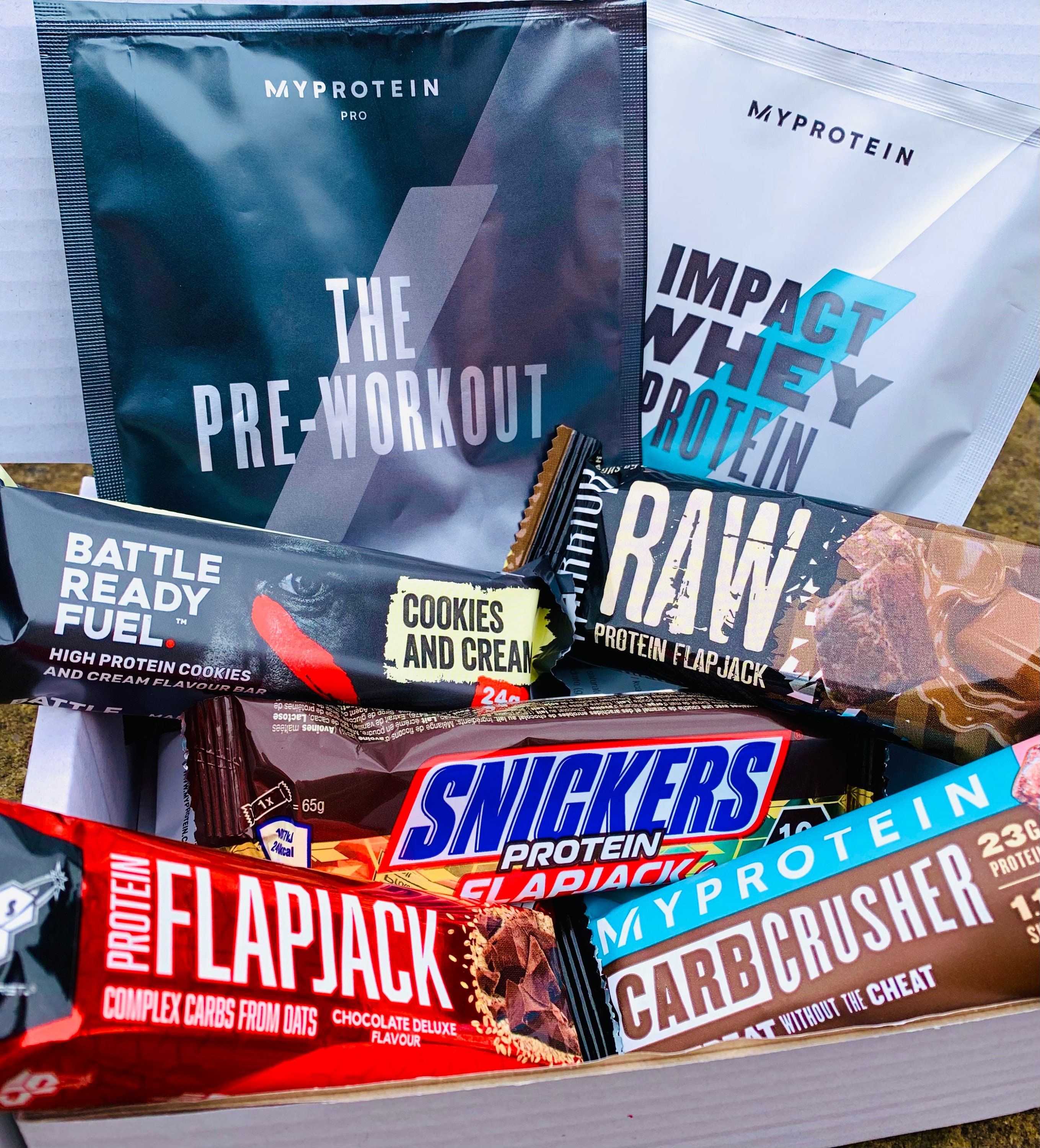 High Protein Snack Box / Protein Bars Whey Protein Pre Etsy UK