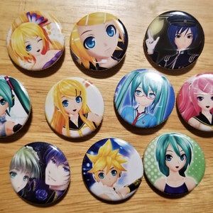 Hatsune Miku VOCALOID Pinback Buttons 1.25 Inch