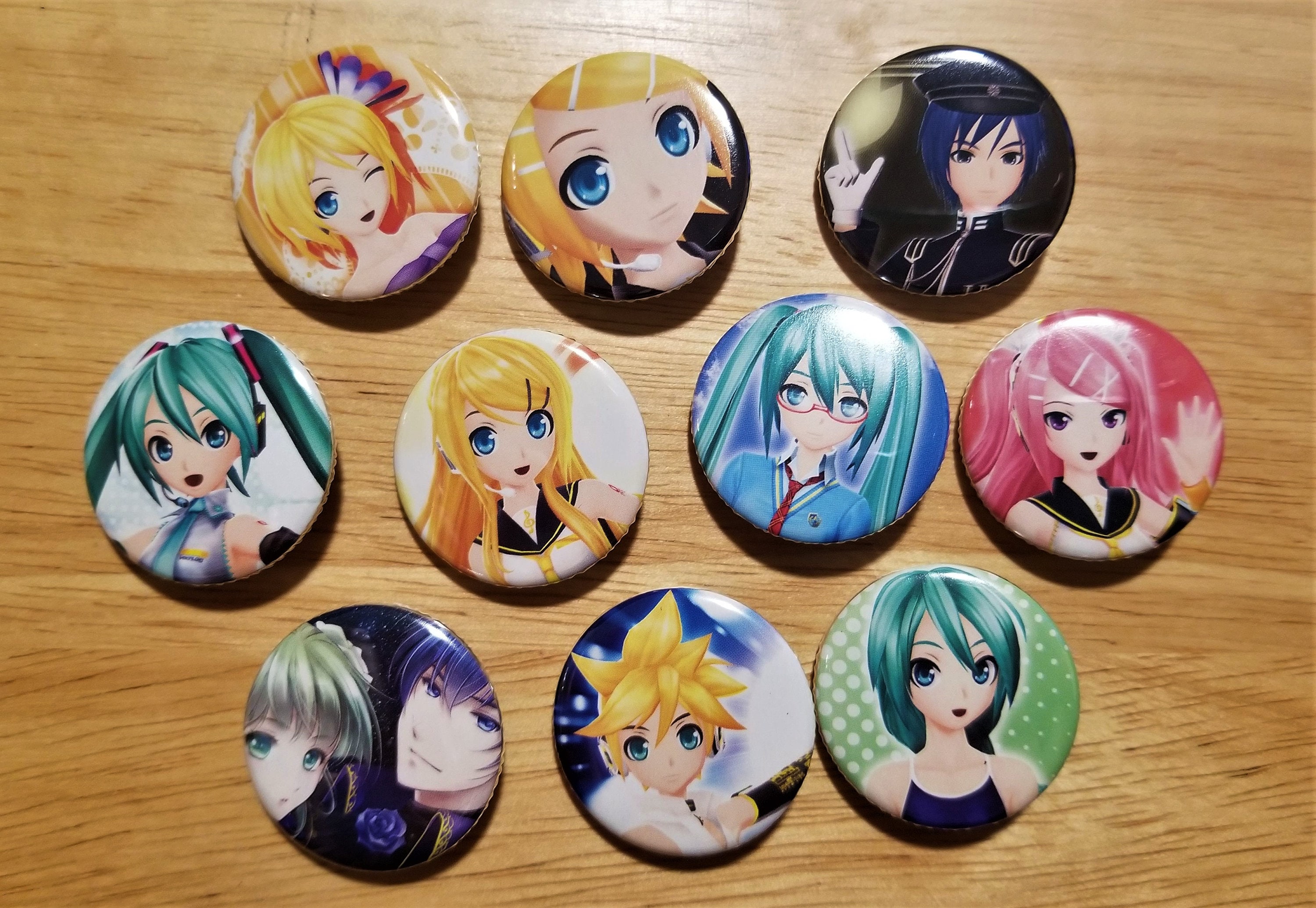 Hatsune Miku VOCALOID Pinback Buttons 1.25 Inch | Etsy