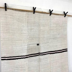 Large Natural Hemp Rug 5x8, Organic Jute Area Rug, 5'2x8'2 ft image 6