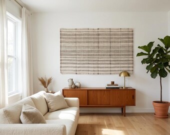 Tappeto decorativo vintage tessuto a mano: arazzo boho (91x142 cm)