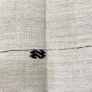 Large Natural Hemp Rug 5x8, Organic Jute Area Rug, 5'2x8'2 ft image 3