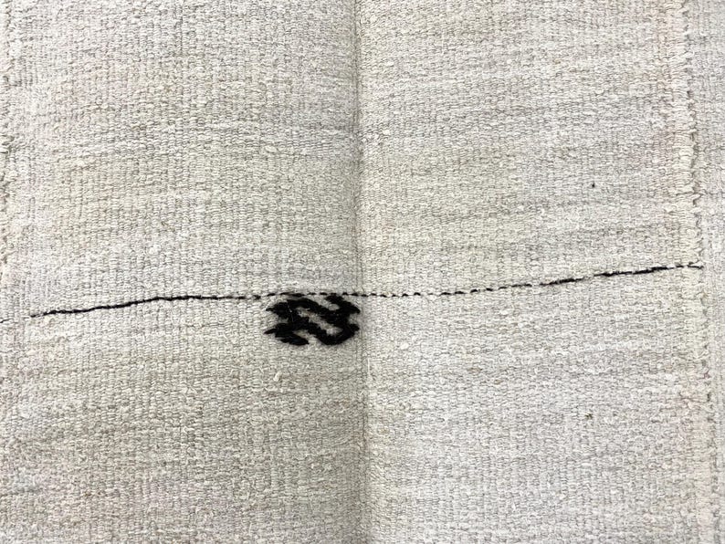 Large Natural Hemp Rug 5x8, Organic Jute Area Rug, 5'2x8'2 ft image 3