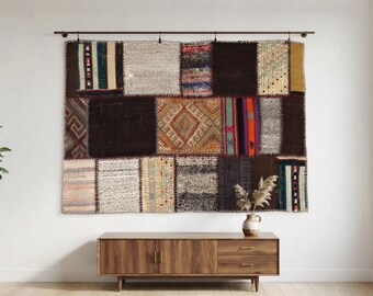 Handmade Tapestry, Wall Hanging, Woven Art, Large Wall Decor, (3'2x4'6" ft)