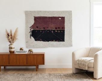 Vintage Wall Hanging Decor: Wall Art Rug, (3’3x4'2 ft)