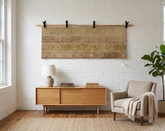 Arazzo da parete anatolico vintage: decorazione murale (64x168 cm)