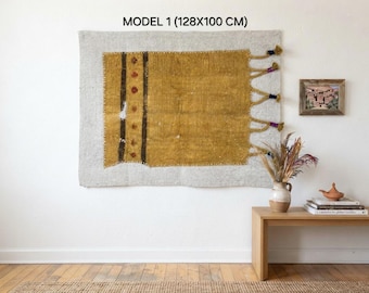 Handmade Wool Wall Hanging: Woven Tapestry