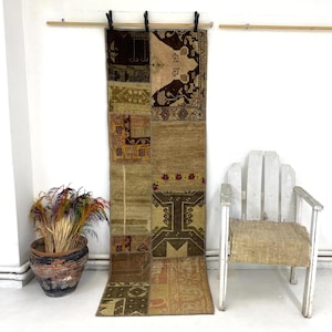 Vintage Handmade Rug, 2’4x7’8 ft, Handstitch Rug, Decorative Rug, Turkish Rug, Handmade Rug, Hallway Rug, Vintage Rug, 237x75 cm