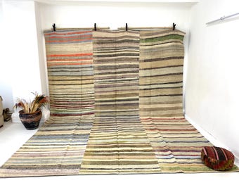 vintageトルコラグ タペストリー 68.5×98 ベージュボタニカル パッチ