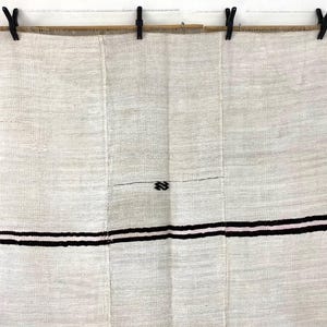 Large Natural Hemp Rug 5x8, Organic Jute Area Rug, 5'2x8'2 ft image 9