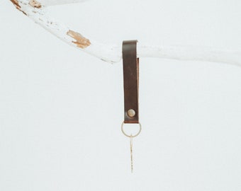 handmade leather key chain / key fob / key ring / key holder