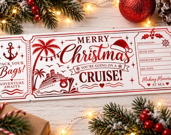 Christmas Cruise Invitation – Foil House™ Holiday Ticket (Personalized)
