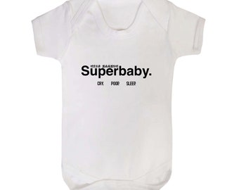 Superbaby Superdry Style Babygrow