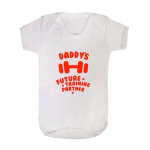 Daddy's Future Training Partner Babygrow Gym Bodybuilding Powerlifting