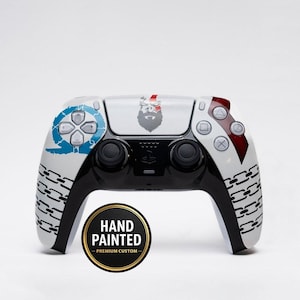 Controller PS5 personalizado tema Kratos