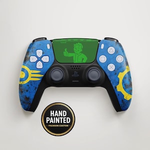 Controller personalizzato tema Vault Fall0ut per PS5