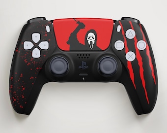 Controller met Red Scream-thema voor PS5