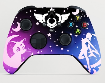 Magical Girl Moon-thema aangepaste controller voor Xbox