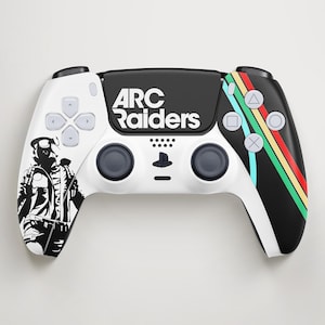 Anpassad handkontroll med Sci-Fi Raiders-tema för PS5