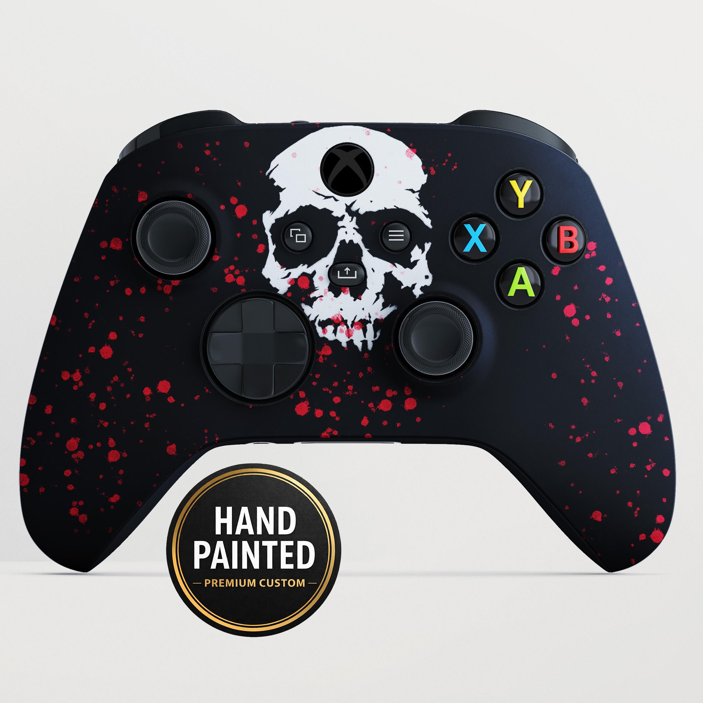Custom Skull Blood Splatter Black Themed XBOX Controller - Etsy