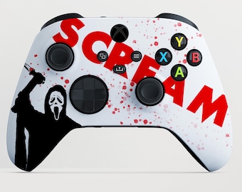 Controller met Red Scream-thema voor Xbox