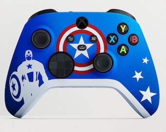 Controller met aangepast Super Soldier Shield-thema voor Xbox