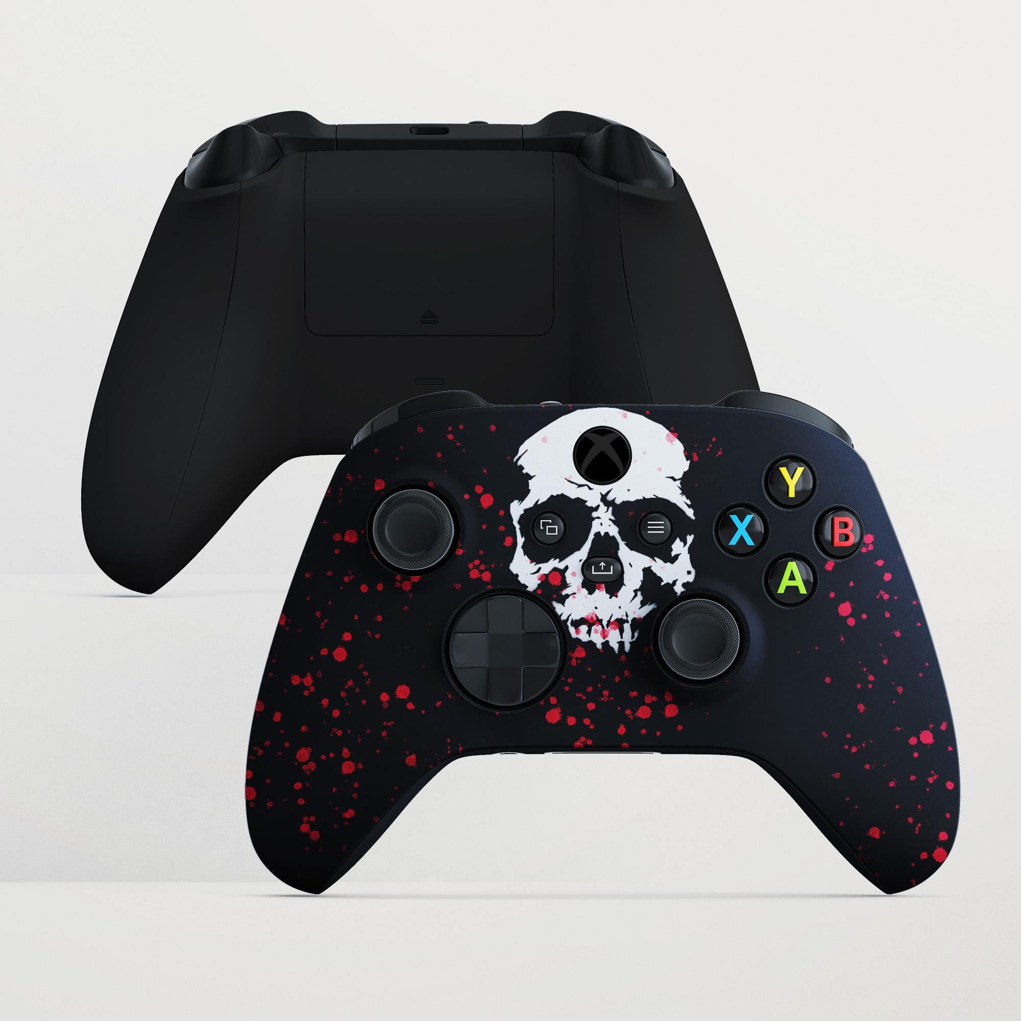 Custom Skull Blood Splatter Black Themed XBOX Controller - Etsy