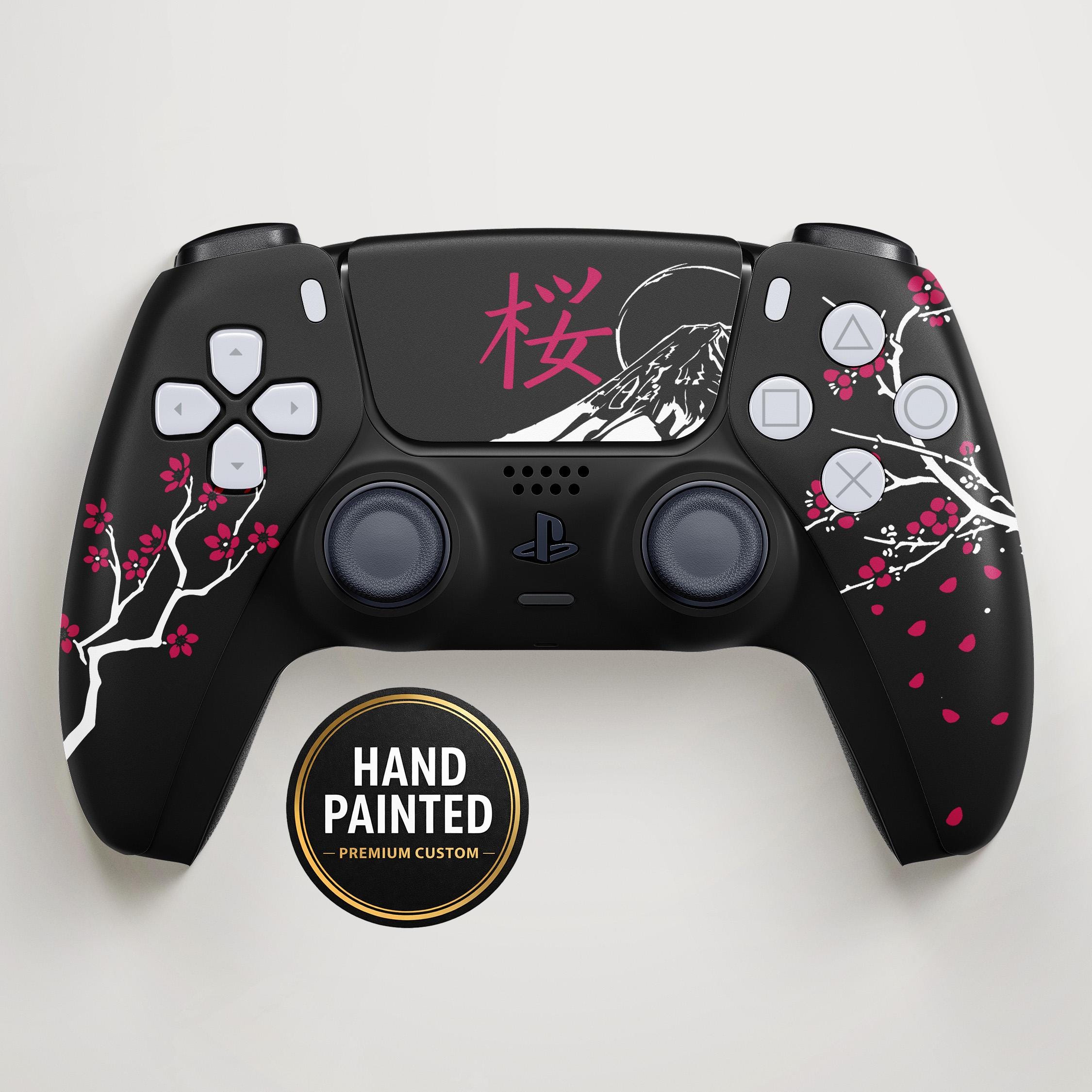 DualSenseワイヤレスコントローラー 桜デザイン Sakura Neon PS5 Controller PlayStation 5 Esports Custom Cherry