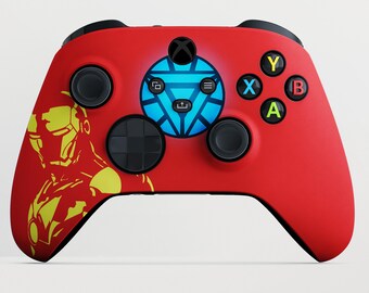Arc Reactor Armor Custom Theme Controller voor XBOX
