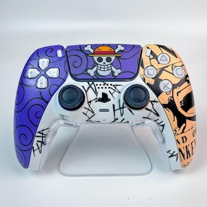 Controller PS5 personalizado con temática Pirata manga anime