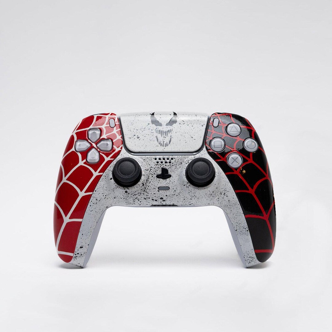 Custom Hand-painted Spider-man X Miles X Venom Ps5 Dualsense Controller ...